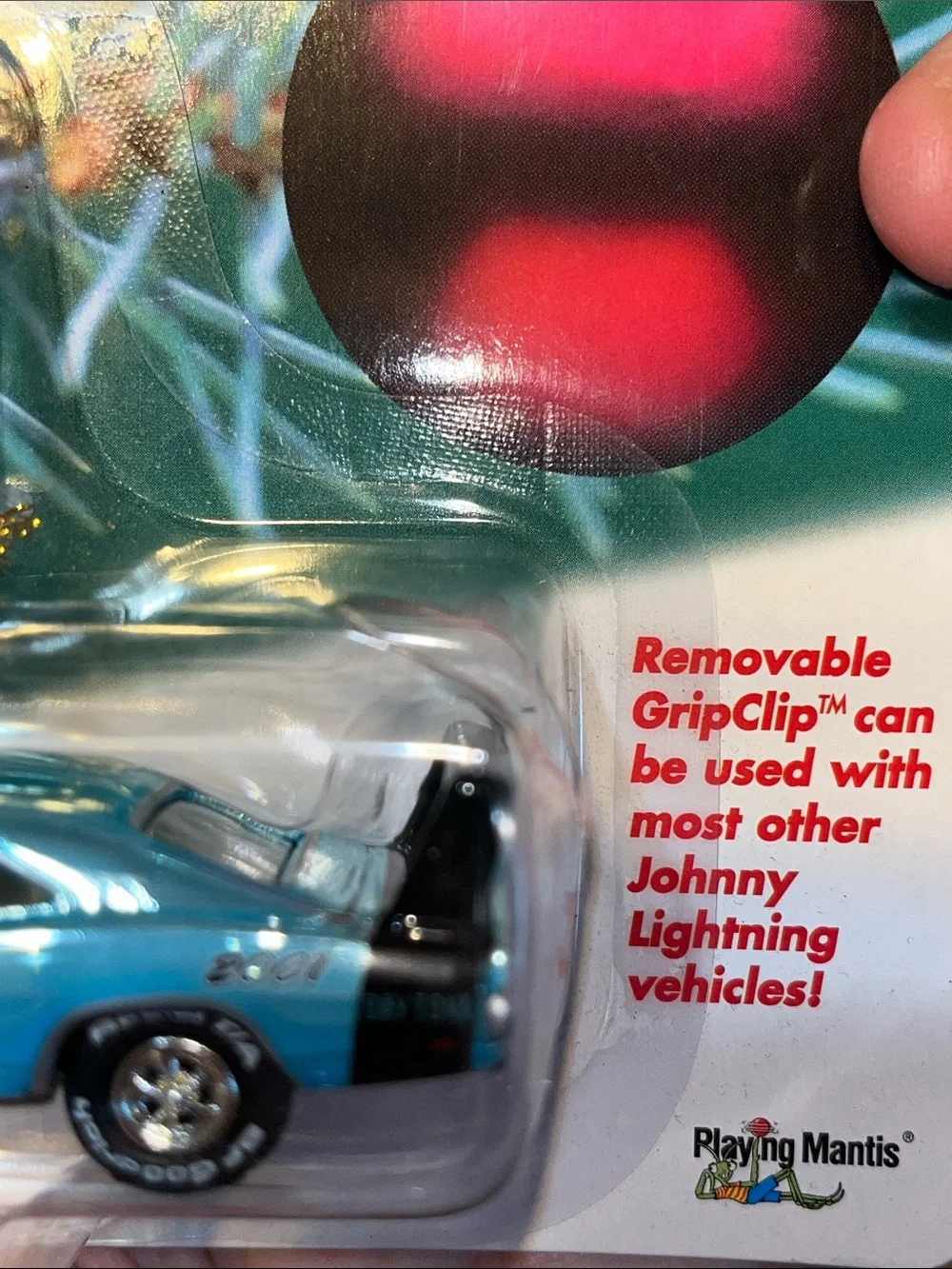 NWT Johnny Lightning Holiday Muscle 2001 Teal Ornament Car